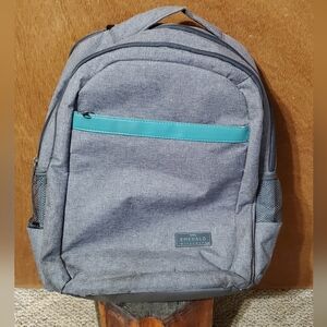 Backpack Emerald Cruise Lines 17" X 12" X 6" Gray Canvas
